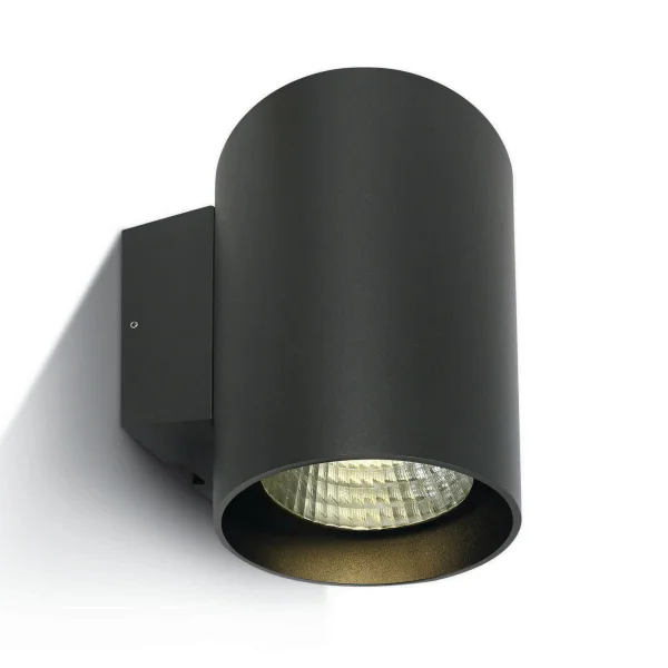 ONE Light Outdoor Wall Cylinders High Power - applique murale extérieure - 14 x 18 x 18,5 cm - 20W LED dimmable inclus - IP65 - anthracite - couleur de lumière blanc chaud