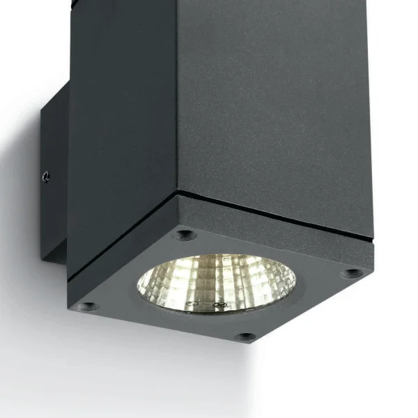 ONE Light Outdoor Wall Cylinders Up & Down Beam - applique murale extérieure - 8 x 11,4 x 14,4 cm - 2 x 6W LED inclus - IP54 - anthracite