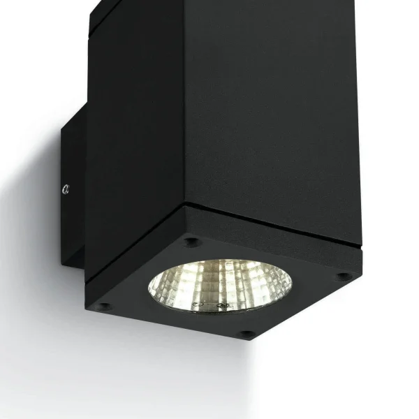 ONE Light Outdoor Wall Cylinders Up & Down Beam - applique murale extérieure - 8 x 11,4 x 14,4 cm - 2 x 6W LED inclus - IP54 - noir