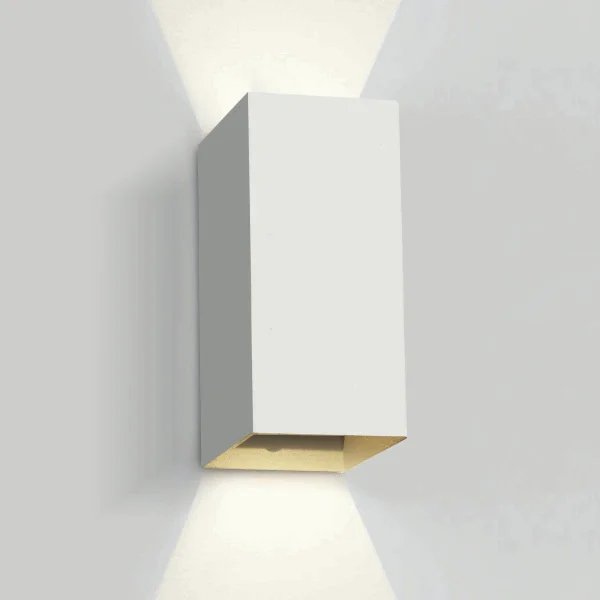 ONE Light Outdoor Wall Dark Lights - applique murale extérieure - 9 x 6,8 x 16,6 cm - 2 x 3W LED inclus - IP54 - blanc