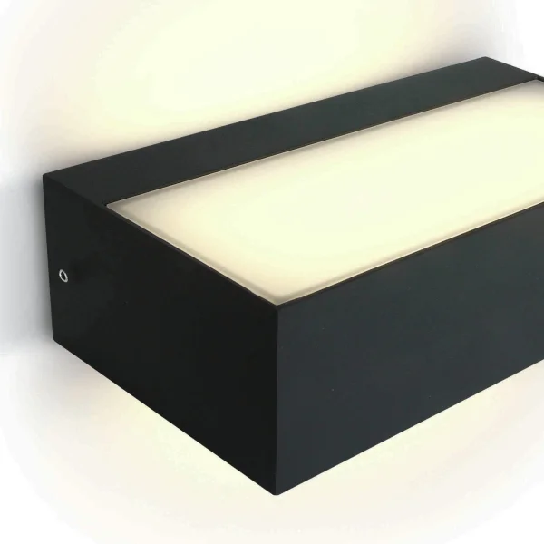 ONE Light Outdoor Wall Up & Down Lights - applique murale extérieure - 20,7 x 11 x 6 cm - 2 x 4,5W LED inclus - IP54 - anthracite