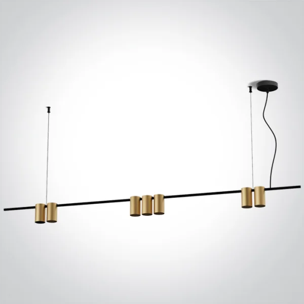 ONE Light Pendants - lampe suspendue - 150 x 150 cm - laiton brossé