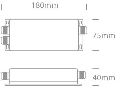 ONE Light - pilote LED push to DIM et DALI - 36VDc - 60W-180W - IP67 - 12V-36V