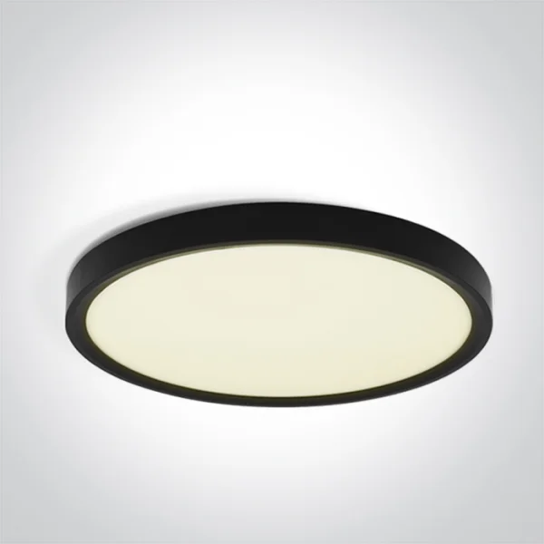 ONE Light Plafo - plafonnier - Ø 50 x 2,7 cm - 40W LED inclus - noir