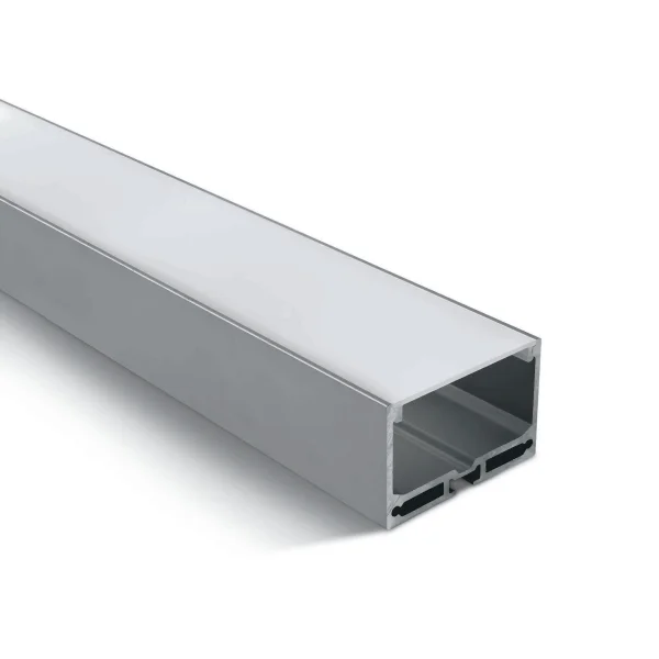 ONE Light profilé avec diffuseur - 5 x 3,2 cm - longueur 200 cm - aluminium et opale