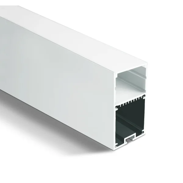 ONE Light Profils larges en surface/suspendus - 3.6 x 6.7 cm - longueur 200 cm - blanc