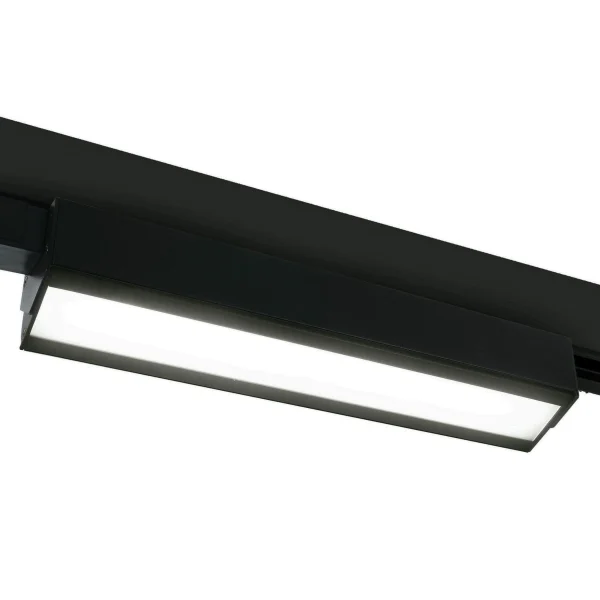ONE Light Rail linéaire LED orientable - Système de rail triphasé - 50 x 6 x 10 cm - 40W LED inclus - noir - couleur de lumière blanche