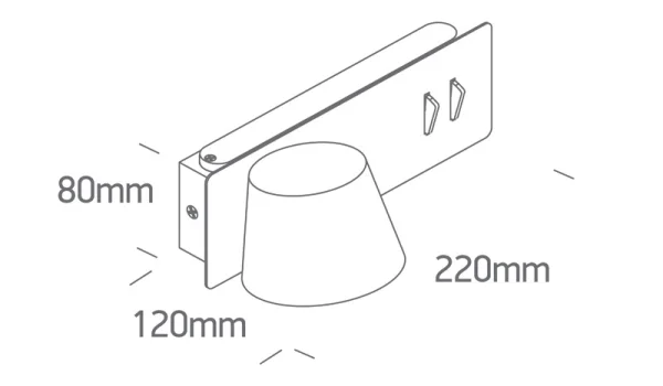 ONE Light Reading Spots - applique murale avec interrupteur - 22 x 12 x 8 cm - 6W + 4W LED inclus - blanc [duplicated].