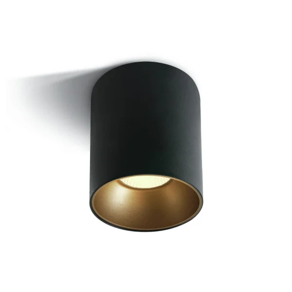 ONE Light Retro Dark Light Cylinders - spot en saillie 1L - Ø 11,5 x 12,5 cm - 30W LED inclus - noir