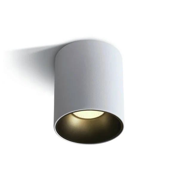 ONE Light Retro Dark Light Cylindres - spot en saillie 1L - Ø 11,5 x 12,5 cm - 30W LED inclus - blanc