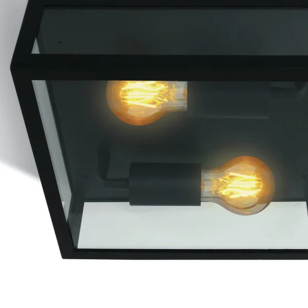 ONE Light Romantic Outdoor - plafonnier extérieur - 28 x 28 x 10 cm - IP43 - noir