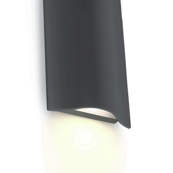 ONE Light Roof Tile - applique murale extérieure - 12 x 5 x 19 cm - 2 x 6W LED inclus - IP54 - anthracite