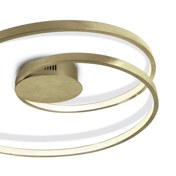 ONE Light Swirl - plafonnier - Ø 56 x 10,6 cm - 30W LED inclus - laiton