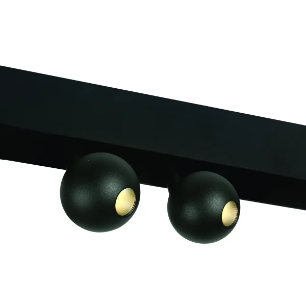 ONE Light système de rail magnétique - Ball Lights - spot sur rail - Ø 5,4 x 8 cm - 2 x 7W LED inclus - noir