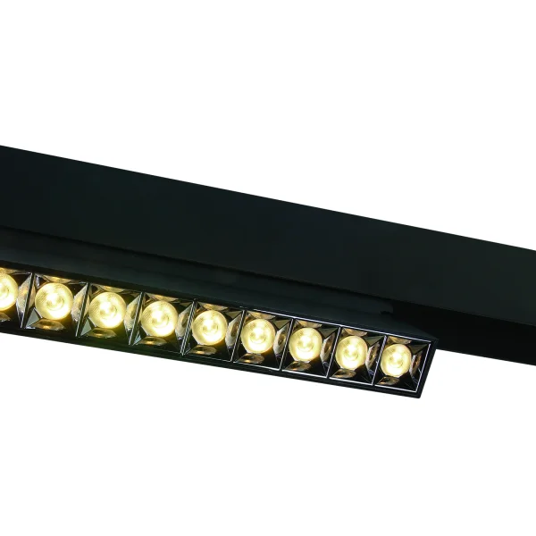 ONE Light système de rail magnétique - Luminaires linéaires - 27 x 3,4 x 9,5 cm - 22W DALI dimmable LED inclus - noir