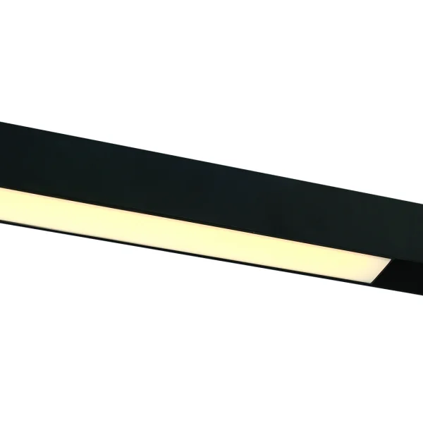 ONE Light système de rail magnétique - Luminaires linéaires - 60 x 3,7 x 4,7 cm - 25W LED inclus - noir