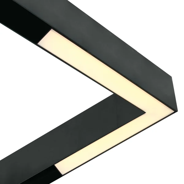 ONE Light système de rail magnétique - Luminaires linéaires - rail lumineux courbe - 33,5 x 3,7 x 4,7 cm - 25W LED inclus - noir