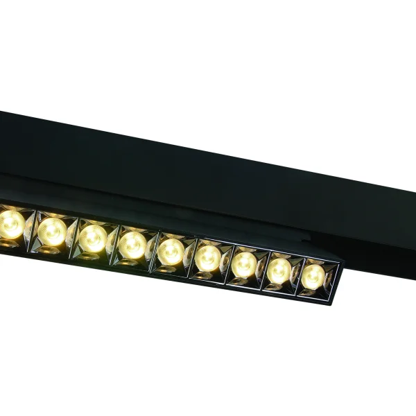 ONE Light système de rail magnétique - Spots linéaires réglables - spot de rail - 27 x 3,4 x 9,5 cm - 22W LED inclus - noir