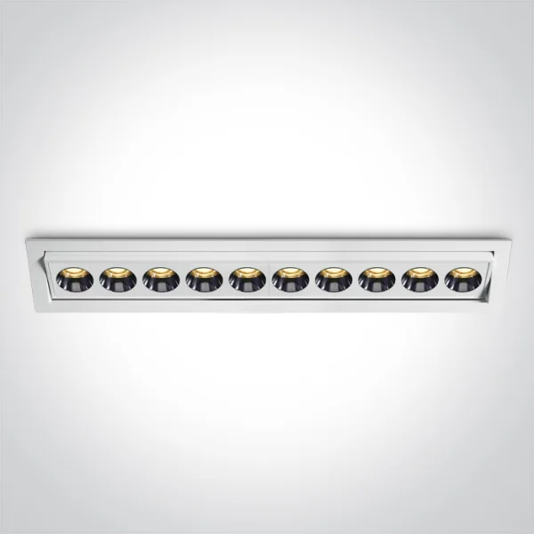 ONE Light Trimless Mirror Range - spot encastré - 290 x 52 mm, 280 x 43 mm encastré - 24W LED inclus - blanc