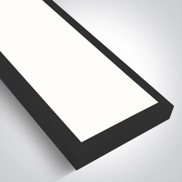ONE Light UGR19 Backlit - plafonnier - 150 x 15 x 4,2 cm - 40W LED inclus - noir