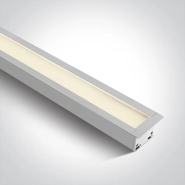 ONE Light UGR19 Profils linéaires LED encastrés - plafonnier encastré - 121 x 5 x 5,5 cm - 40W LED inclus - blanc - couleur de lumière réglable