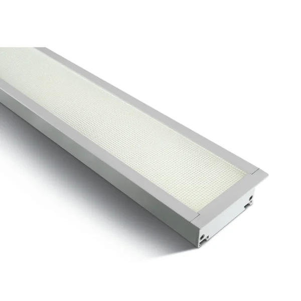 ONE Light UGR19 Profils linéaires LED encastrés - plafonniers encastrés - 121 x 8 x 5,5 cm - 40W LED inclus - blanc - couleur de lumière blanche