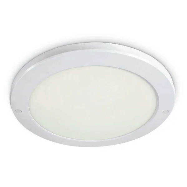 ONE Light Ultra Slim LED Panel Plafo - plafonnier - Ø 33 x 1,8 cm - 30W LED inclus - IP40 - blanc - couleur de lumière blanc chaud
