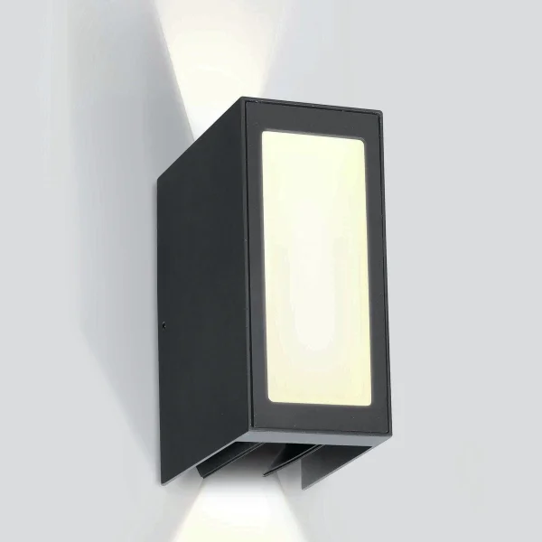 ONE Light Wall Adjustable Beams - applique murale extérieure - 8 x 13,5 x 17 cm - 9W LED inclus - IP54 - anthracite