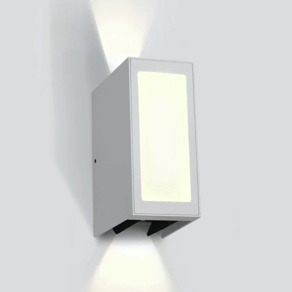 ONE Light Wall Adjustable Beams - applique murale extérieure - 8 x 13,5 x 17 cm - 9W LED inclus - IP54 - blanc