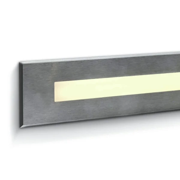 ONE Light Wall Recessed Pro Range - applique murale encastrée - 27 x 6,7 x 6,3 cm - 10W LED inclus - IP65 - acier inoxydable