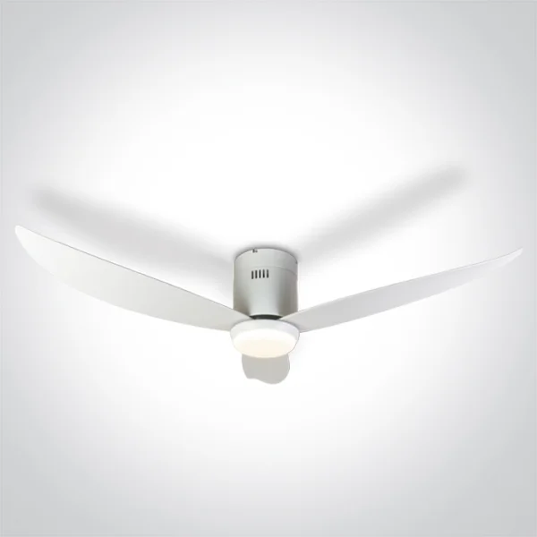 ONE Light White Body - ventilateur de plafond avec lumière et télécommande - Ø 132 x 27 cm - 22W LED inclus - blanc