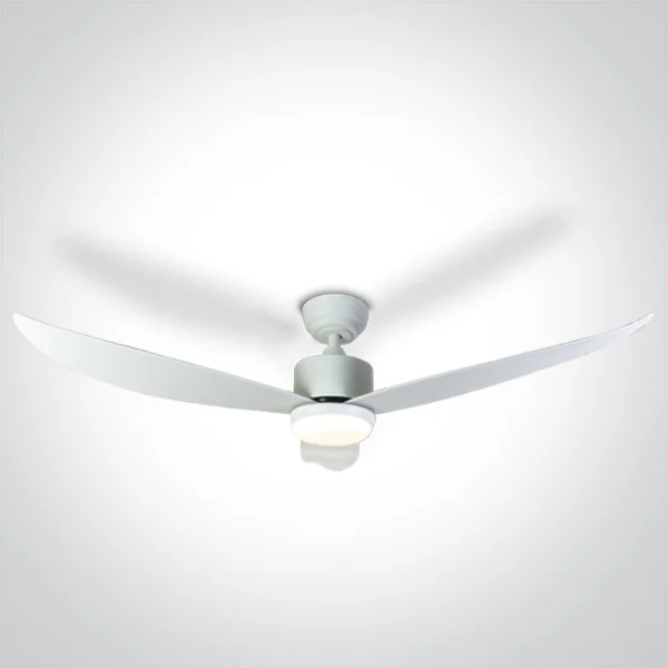 ONE Light White Body - ventilateur de plafond avec lumière et télécommande - Ø 132 x 35 cm - 22W LED inclus - blanc