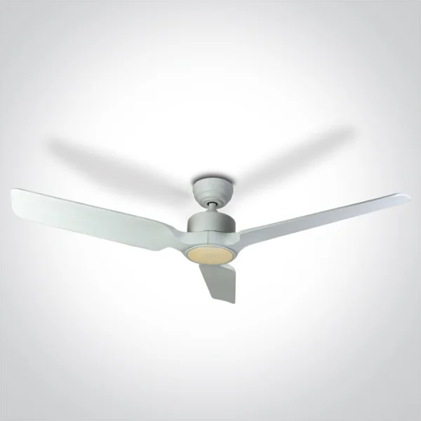 ONE Light White Body - ventilateur de plafond avec lumière et télécommande - Ø 132 x 35 cm - blanc