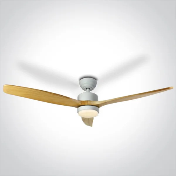 ONE Light White Body - ventilateur de plafond avec lumière et télécommande - Ø 132 x 37 cm - 22W LED inclus - blanc