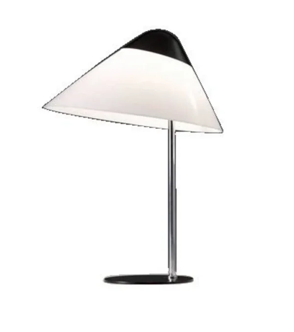 Opalea Midi Lampe de Table avec Variateur Noir & Chrome - Pandul
