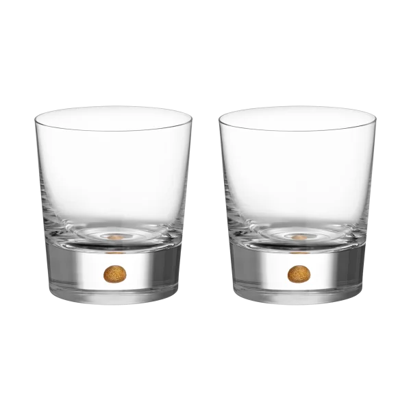 Orrefors Intermezzo double old fashioned 40 cl lot de 2 Or