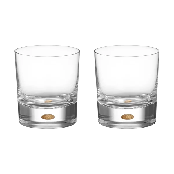 Orrefors Intermezzo old fashioned 25 cl lot de 2 Or