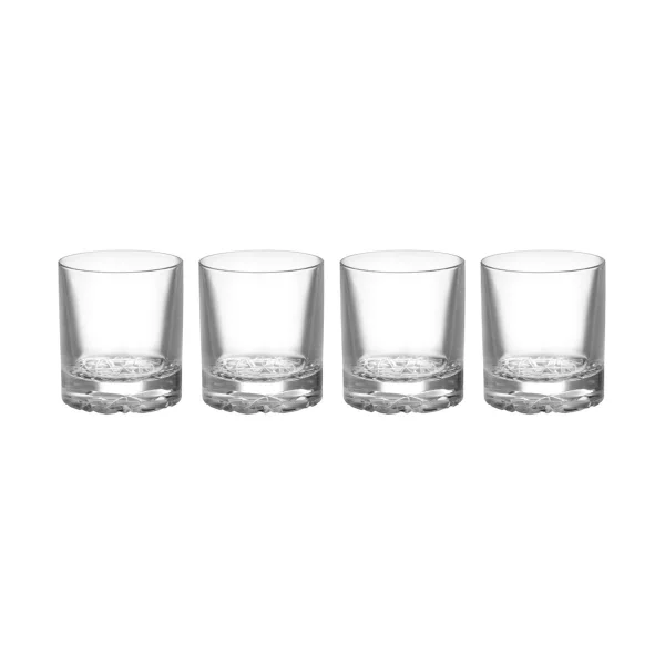 Orrefors Verre Carat old fashioned 21 cl lot de 4 Transparent