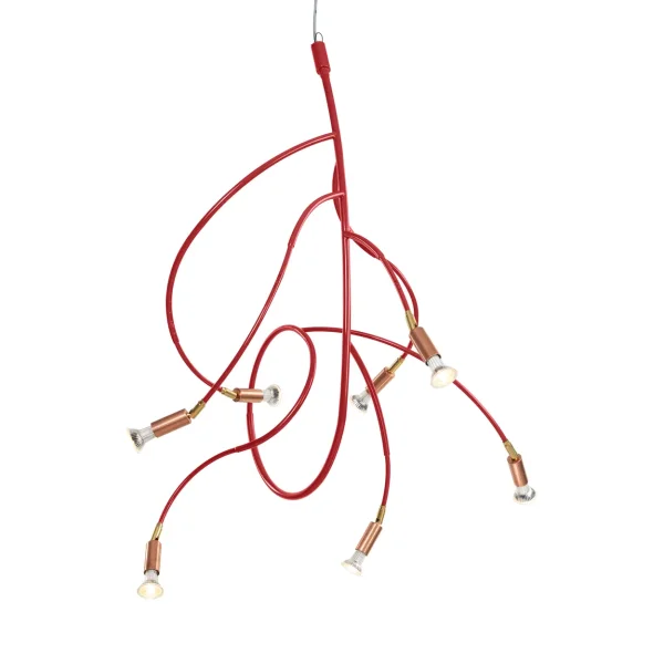 Örsjö Belysning Lampe de plafond Ranka 7 Rouge