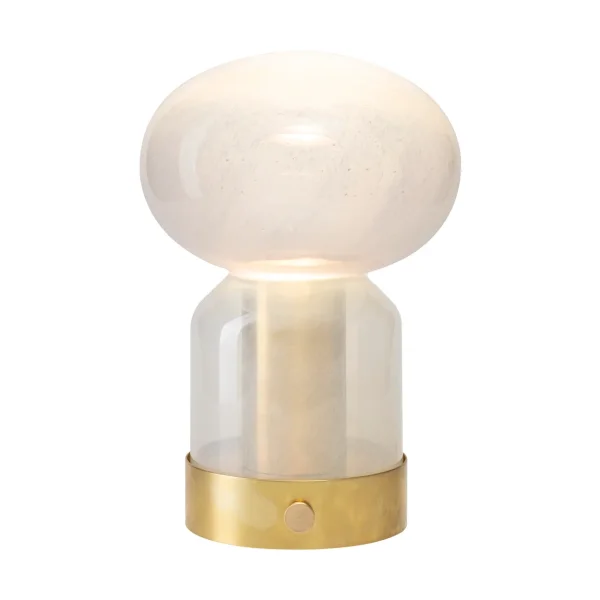 Örsjö Belysning Lampe de table portable Essence Misty Laiton-verre