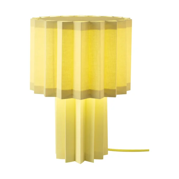 Örsjö Belysning Lampe de table textile Plissé Jaune