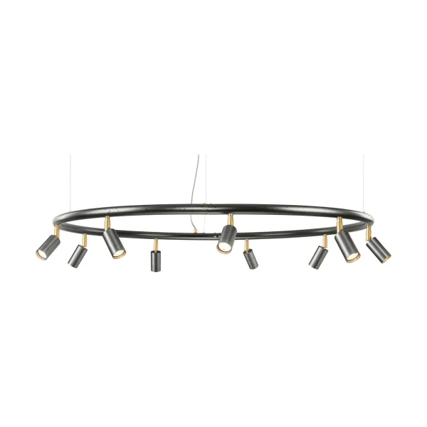 Örsjö Belysning Suspension et applique ronde Starlight Ø100 cm Acier brut