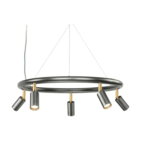 Örsjö Belysning Suspension et applique ronde Starlight Ø60 cm Acier brut