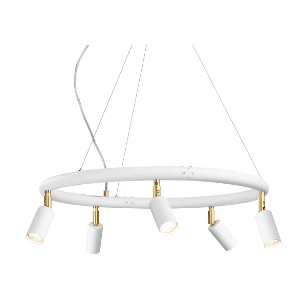 Örsjö Belysning Suspension et applique ronde Starlight Ø60 cm Laque structurée blanche RAL 9016