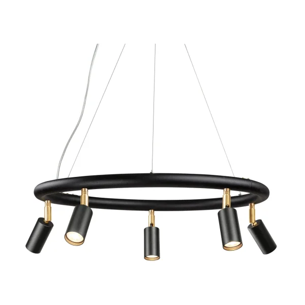 Örsjö Belysning Suspension et applique ronde Starlight Ø60 cm Noir laque structuré RAL 9005