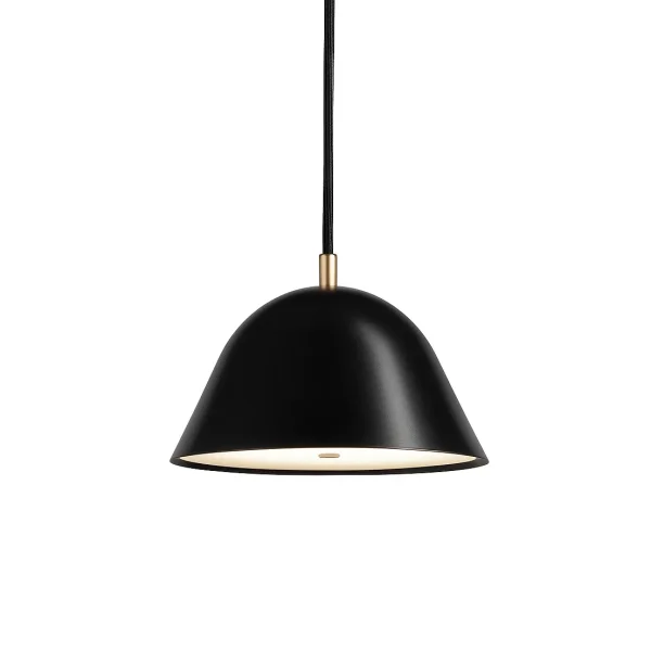 Örsjö Belysning Suspension Streck petite 11x21 cm Noir RAL 9005
