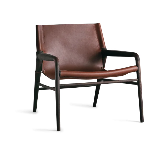 OX Denmarq Fauteuil Rama Chair structure en chêne fumé Cognac