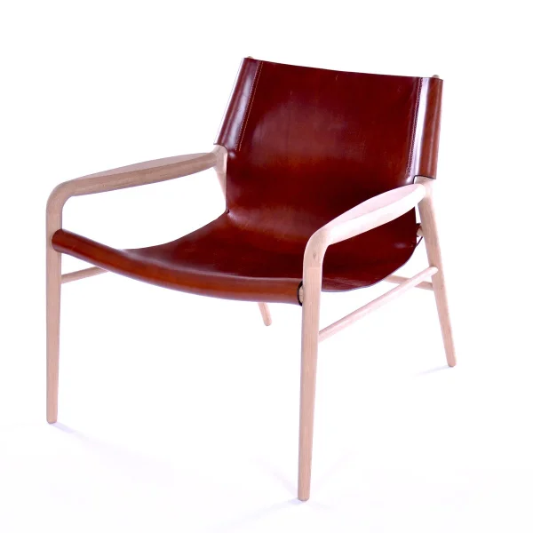 OX Denmarq Fauteuil Rama Cognac, chêne traité au savon