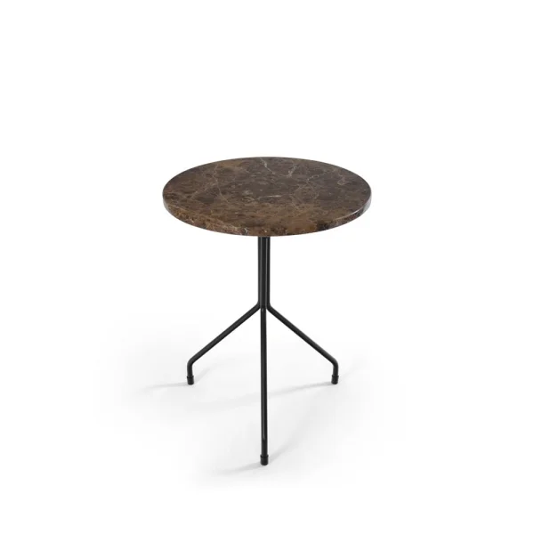 OX Denmarq Table d'appoint Allforone Brown Emperador-black, Ø50 cm