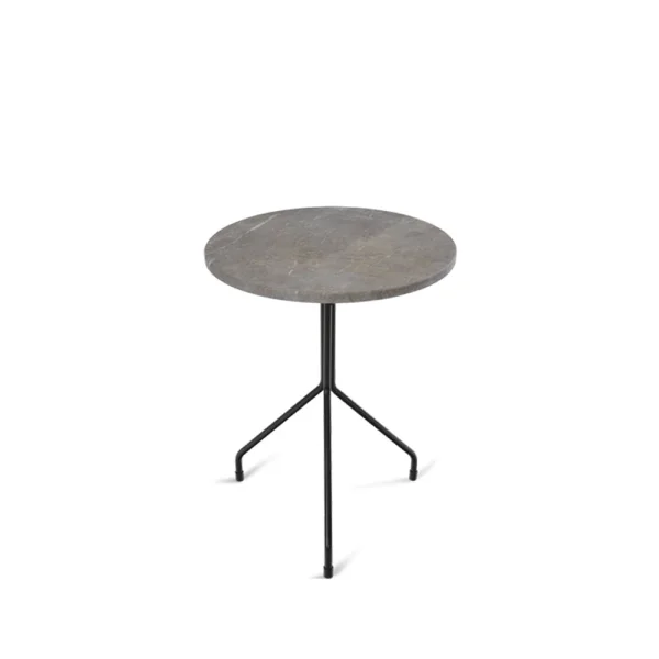 OX Denmarq Table d'appoint Allforone Grey marble-black, Ø50 cm